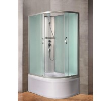 Душевая кабина River NARA Б/К XL 100х80 без крыши, матовое стекло, профиль хром матовый, левая