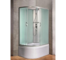 Душевая кабина River NARA Б/К XL 100х80 без крыши, матовое стекло, профиль хром матовый, правая