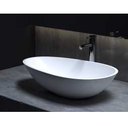 Раковина накладная Salini S-Stone Матовое PAOLA 580x345мм I 1101201SM Раковина накладная Salini S-Stone Матовое PAOLA 580x345мм I 1101201SM
