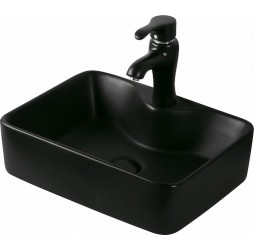 Умывальник накладной Santi Line SL-1011MB 480*370*130 черный матовый