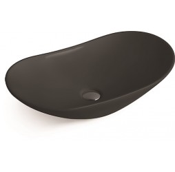 SantiLine SL-1025МВ Раковина керамическая чёрная матовая накладная 615*360*155