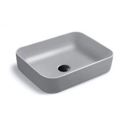 Умывальник накладной Santi Line SL-1051MG 500*400*135 серый матовый