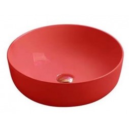 Умывальник накладной Santi Line SL-1054MR 415*415*135 красный матовый