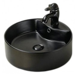 Умывальник накладной Santi Line SL-1069MB 465*465*160 черный матовый