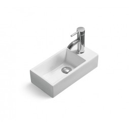 Умывальник накладной / подвесной Santi Line SL-2009L 405*205*105 белый глянец