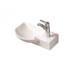 Умывальник накладной / подвесной Santi Line SL-2012L 450*240*125 белый глянец