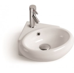 Умывальник накладной / подвесной Santi Line SL-2021 390*370*140 белый глянец