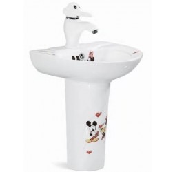 Умывальник подвесной детский Santi Line SL-2115 360*340*520 рисунок Микки Маус