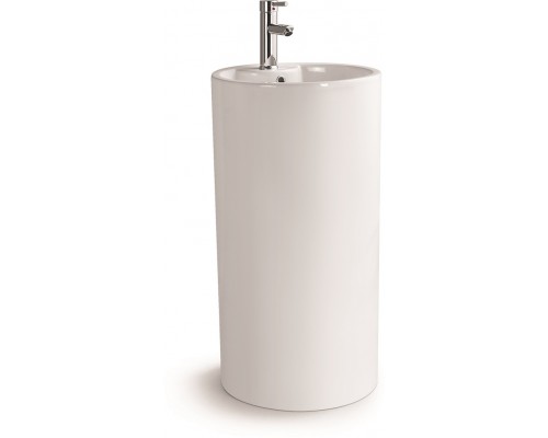 Умывальник напольный с переливом Santi Line SL-4003 460*440*840 белый глянец