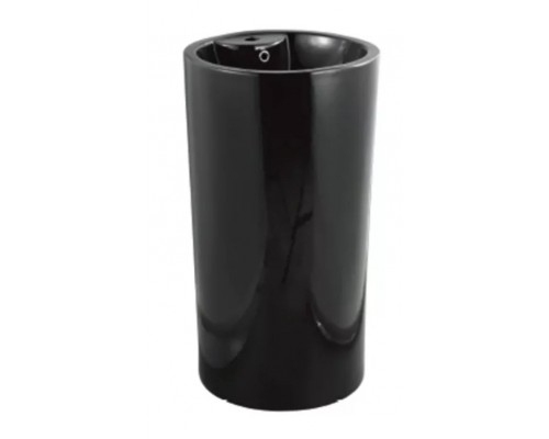 Умывальник напольный с переливом Santi Line SL-4003MB 460*440*840 черный матовый