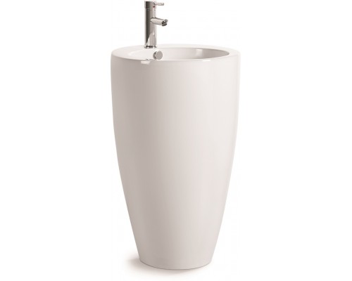 Умывальник напольный с переливом Santi Line SL-4004 500*500*840 белый глянец