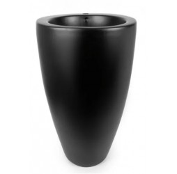 Умывальник напольный с переливом Santi Line SL-4004MB 500*500*840 черный матовый