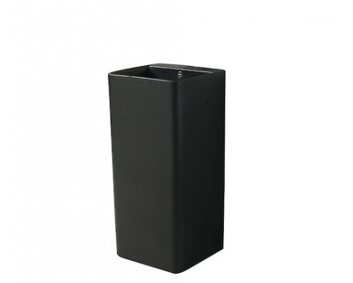 Умывальник напольный с переливом Santi Line SL-4005MB 420*410*860 черный матовый