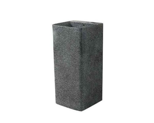 SantiLine SL-4005MС Раковина керамическая напольная моноблок матовая, серый420*410*840