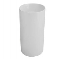 Умывальник напольный без перелива Santi Line SL-4014 445x445x865 без отверстия под смеситель белый глянец