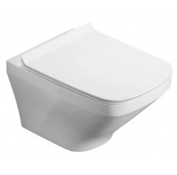 Унитаз напольный безободковый Santi Line SL-5010 сиденье Duroplast, микролифт, белый глянец