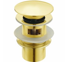 Донный клапан с переливом Santi Line SL-107 золото