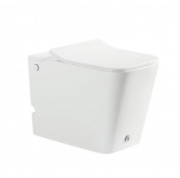 Унитаз напольный приставной с импульсной системой смыва (сиденье микролифит) Saltiline SL-5033 (квадратный)
