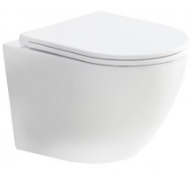 Подвесной унитаз Caprigo Vittoria V-1093 с крышкой плавного опускания (цвет белый) смыв торнадо