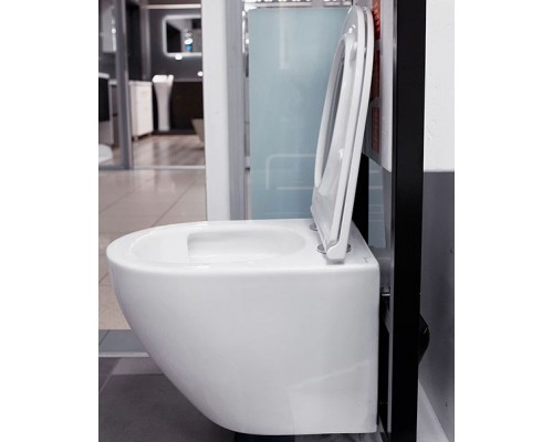 Подвесной унитаз Caprigo Vittoria V-1093 с крышкой плавного опускания (цвет белый) смыв торнадо