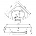 Акриловая ванна VagnerPlast Veronela corner 140x140