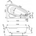 Акриловая ванна VagnerPlast Selena 160x105 L