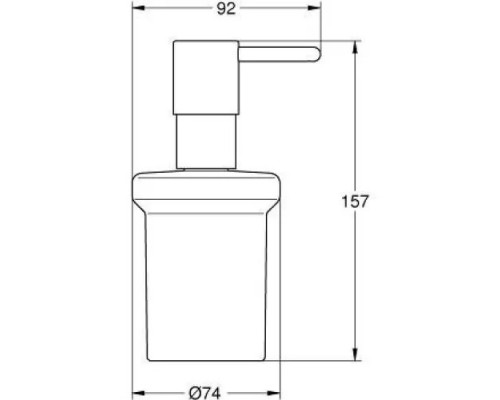 Дозатор жидкого мыла GROHE Essentials, хром 40394001