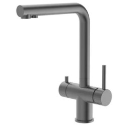 Смеситель для кухни под фильтр Vieir N15036G оружейная сталь