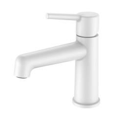 Смеситель для умывальника Vieir V103512F матовый белый