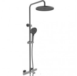 Vieir Душевая система 3 режима с изливом наружного монтажа (оружейная сталь ) V343561G