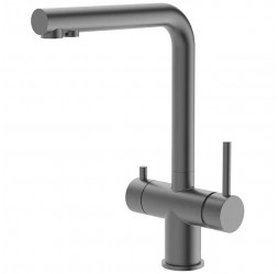 Vieir Смеситель кухонный под фильтр ( 2 воды)  (оружейная сталь ) V15036G/ N15036G