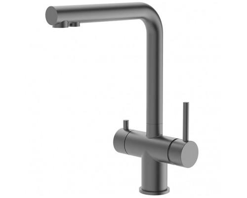 Vieir Смеситель кухонный под фильтр ( 2 воды)  (оружейная сталь ) V15036G/ N15036G