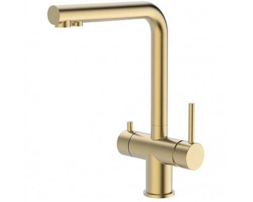 Vieir Смеситель кухонный под фильтр ( 2 воды)  (Gold Brushed ) V15036S