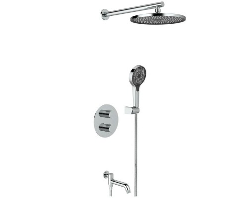 Vieir Душевая система 3 режима термостатическая с поворотным изливом встраиваемая (хром ) V25003-3