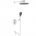 Vieir Душевая система 3 режима термостатическая с поворотным изливом встраиваемая (белый ) V25003-3F
