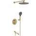 Vieir Душевая система 3 режима термостатическая с поворотным изливом встраиваемая (Gold Brushed ) V25003-3S