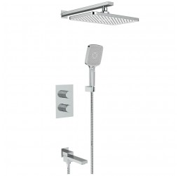 Vieir Душевая система 3 режима термостатическая с поворотным изливом встраиваемая (хром ) V25004-3