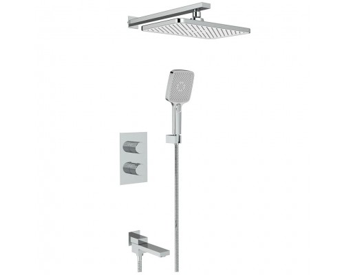 Vieir Душевая система 3 режима термостатическая с поворотным изливом встраиваемая (хром ) V25004-3