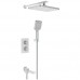 Vieir Душевая система 3 режима термостатическая с поворотным изливом встраиваемая (белый/хром ) V25004-3F