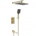 Vieir Душевая система 3 режима термостатическая с поворотным изливом встраиваемая (Gold Brushed ) V25004-3S