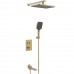 Vieir Душевая система 3 режима  GO CLICKтермостатическая с поворотным изливом встраиваемая (Gold Brushed ) V25006-3S