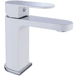 Vieir Смеситель для умывальника, низкий (белый/хром ) V283511F