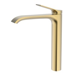 Смеситель для умывальника Vieir V343512S матовое золото