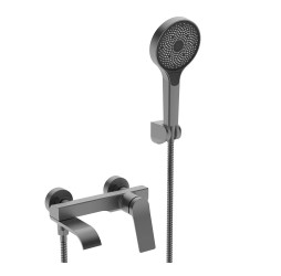 Смеситель для ванны Vieir V343531G оружейная сталь