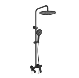 Душевая система Vieir V343562C черный матовый