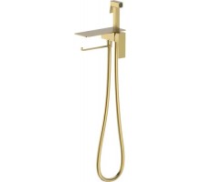 Vieir Смеситель биде, встройка с полкой и держателем полотенца (Gold Brushed ) V403052S