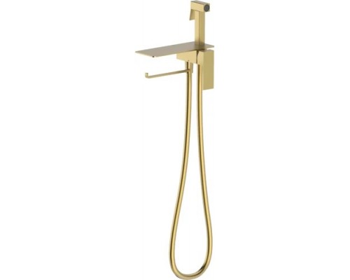 Vieir Смеситель биде, встройка с полкой и держателем полотенца (Gold Brushed ) V403052S