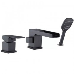 Vieir Смеситель на борт ванны  (черный матовый ) V393532C