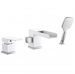 Vieir Смеситель на борт ванны  (белый/хром ) V393532F