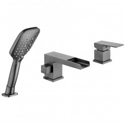 Vieir Смеситель на борт ванны  (оружейная сталь ) V393532G